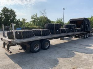 Haul Truck Tires with Soft Core