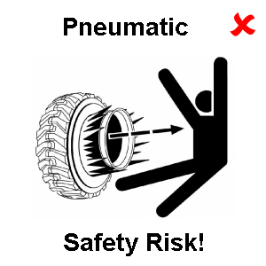 Pneumatic Tire Explosive Force